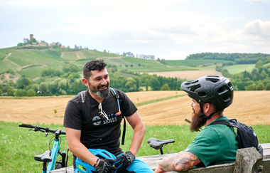 Verbindungsstrecke Württemberger Weinradweg - Badischer Weinradweg | © Kraichgau Stromberg Tourismus e.V. - Christian Ernst