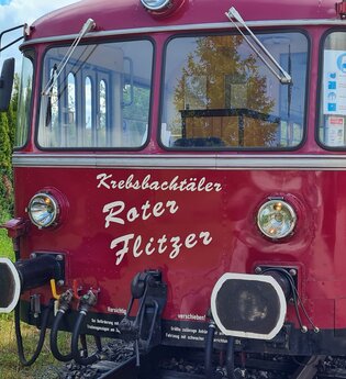 Wanderrunde mit der Krebsbachtalbahn | © Landratsamt Rhein-Neckar-Kreis
