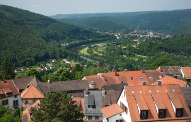 Wanderweg vom Schiffsanleger in Neckargemünd zum Dilsberg | © Landratsamt Rhein-Neckar-Kreis