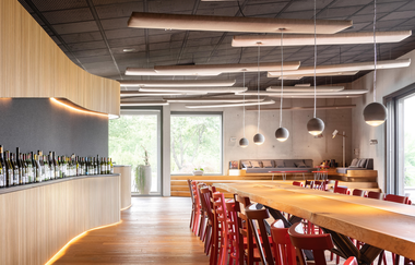 Verkostungsraum des Weingut Klumpp in Bruchsal | © Daniel Vieser