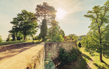 Burgmauer Burgruine Löwenstein im Sommer | © Touristikgemeinschaft HeilbronnerLand e.V.