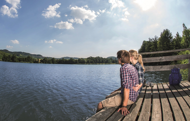 Breitenauer See | Pause am Steg | HeilbronnerLand | © Touristikgemeinschaft HeilbronnerLand