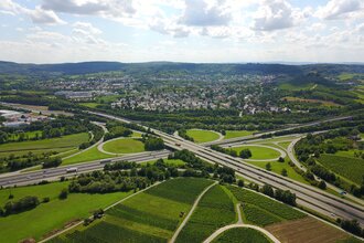 Autobahnkreuz Weinsberg | Weinsberger Tal | Kieslberg-Tour | Rundweg | © Tourismus im Weinsberger Tal