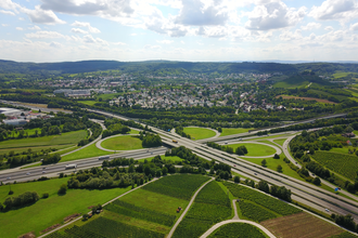 Autobahnkreuz Weinsberg | Weinsberger Tal | Kieslberg-Tour | Rundweg | © Tourismus im Weinsberger Tal