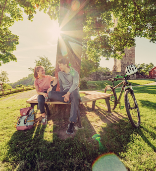 Ralderpause an der Burgruine Löwenstein | Löwenstein im HeilbronnerLand | © Christian Frumolt | Touristikgemeinschaft HeilbronnerLand e.V.