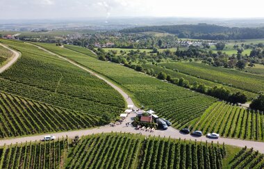 Weinausschankhütte nahe dem Steinbruch Näser | HeilbronnerLand | © Weingärtner Cleebronn-Güglingen